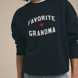 Favorite Grandma Heart Logo Sweatshirt