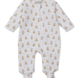 Kissy Teddy Bear Jacquard Zip Footie