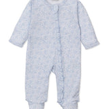 Country Gardens Blue Zip Footie