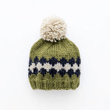 Geo Mossy Green Beanie Hat