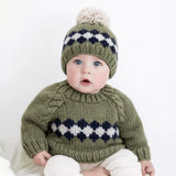 Geo Sweater Mossy Green