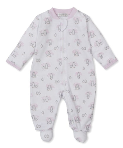 Kissy Snow Penguins Zip Footie