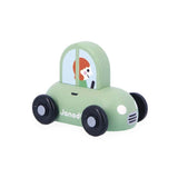 Green wooden car City - Cross Roads