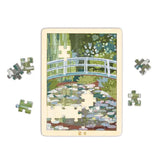 Monet Water-Lily Garden Wooden Frame Puzzle