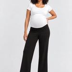 Hatch Softsculpt Knit Crop Pant, Black, front view