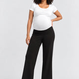 Hatch Softsculpt Knit Crop Pant, Black, front view