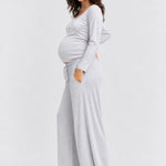 Hatch The Softluxe Pant, Grey Melange, side view