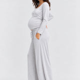 Hatch The Softluxe Pant, Grey Melange, side view