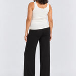 Hatch The Softsculpt Knit Celeste Pant, Black, back view