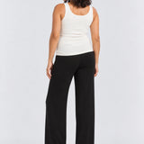 Hatch The Softsculpt Knit Celeste Pant, Black, back view