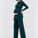 Hatch The Softsculpt Knit Celeste Pant, Pine, side view
