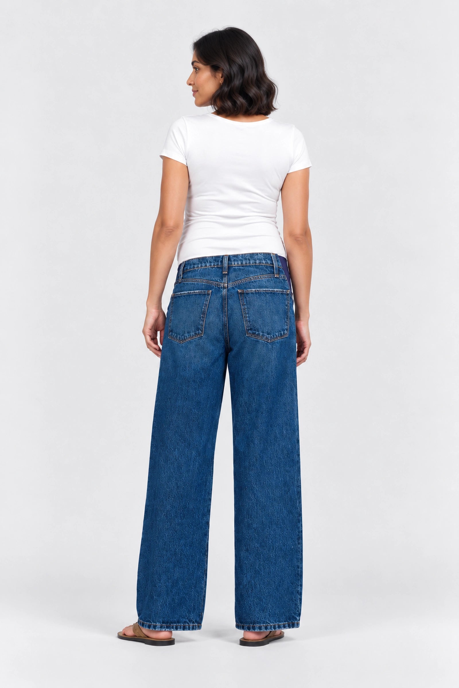 Joe's Jeans The Ryan Maternity Low Slung Baggy Jean, Pinnacle, back view