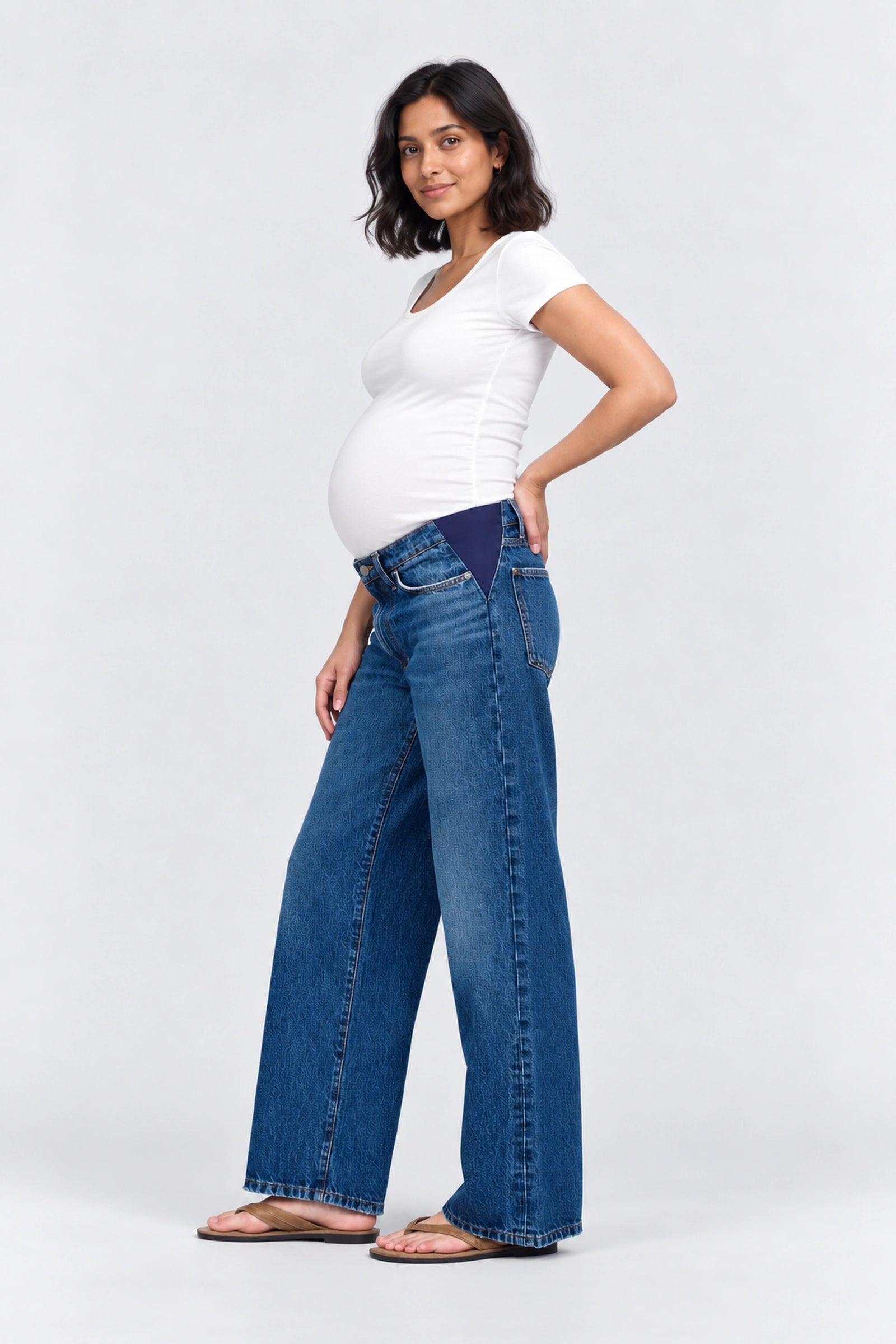 Joe's Jeans The Ryan Maternity Low Slung Baggy Jean, Pinnacle, side view