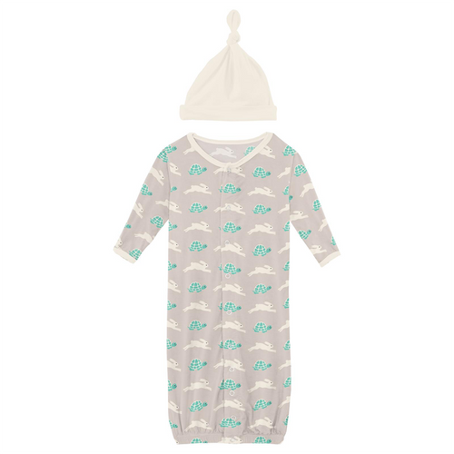 KicKee Pants Layette Gown, Bark (Meadow, Preemie