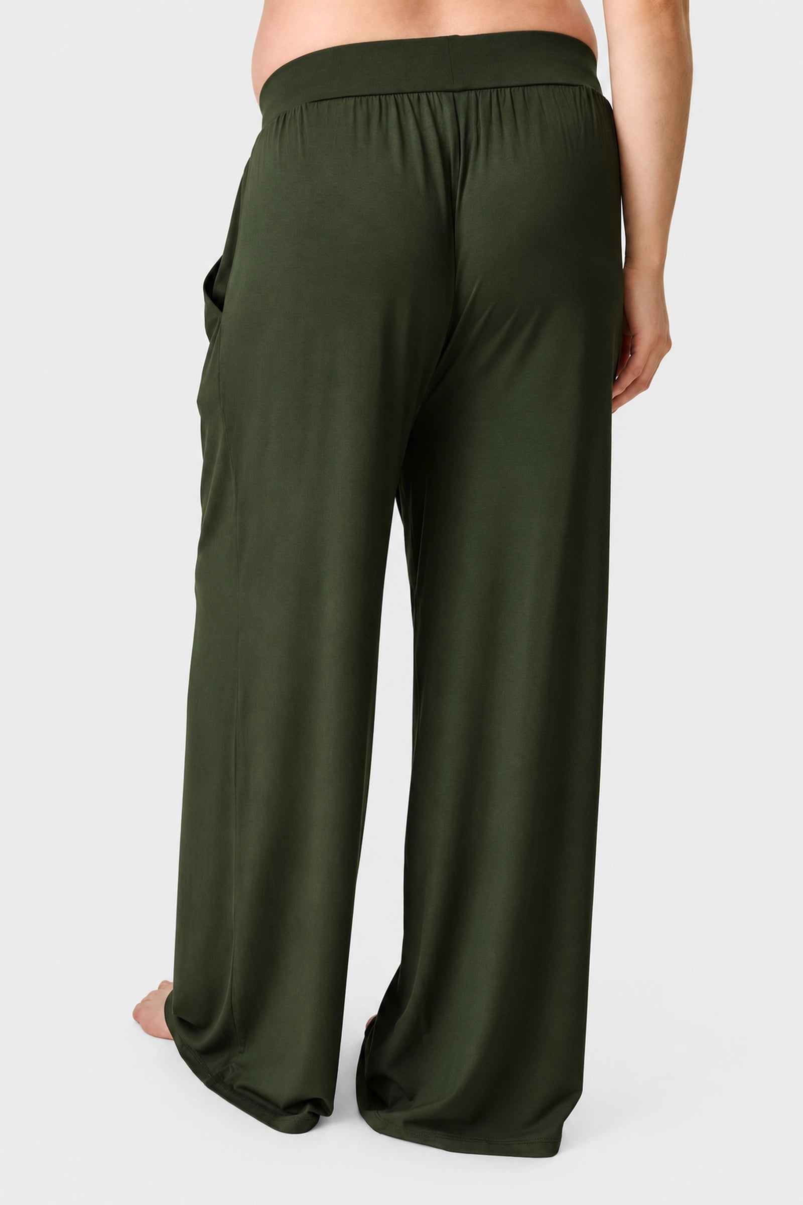 Kindred Bravely Aria Bamboo Casual Lounge Pant, Thyme, detail view