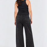 Kindred Bravely Wide Leg Maternity + Postpartum Drawstring Pant, Black, back view