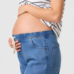 Kindred Bravely Wide Leg Maternity + Postpartum Jean, Denim, detail view