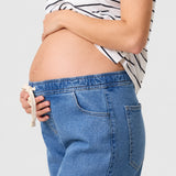 Kindred Bravely Wide Leg Maternity + Postpartum Jean, Denim, detail view
