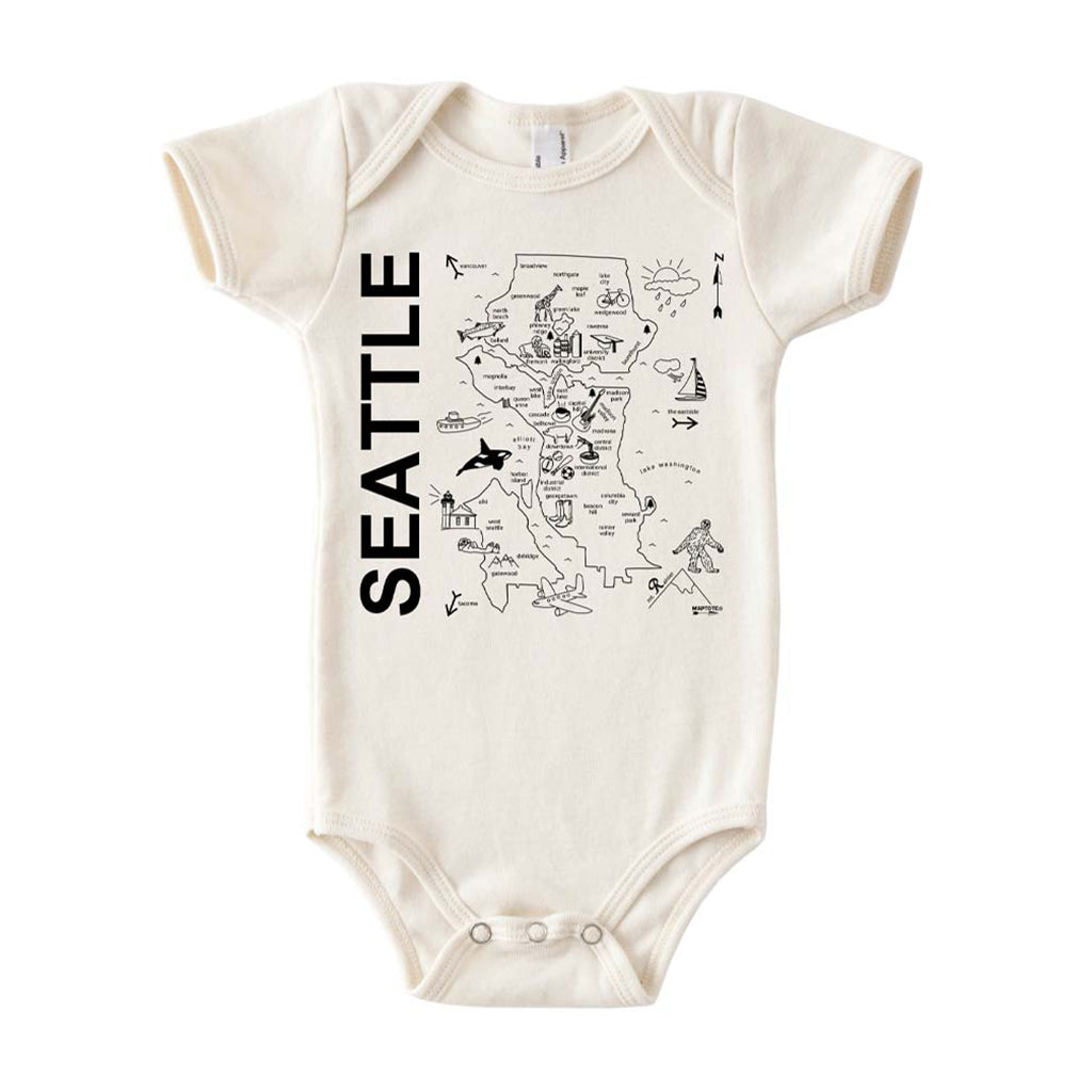 Maptote Seattle Onesie