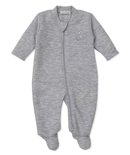 Giraffe Grace Jacquard Zip Footie