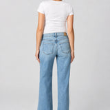 Paige Denim Anessa Maternity Wide Leg Jean with Twisted Outseam, Explorer, back view