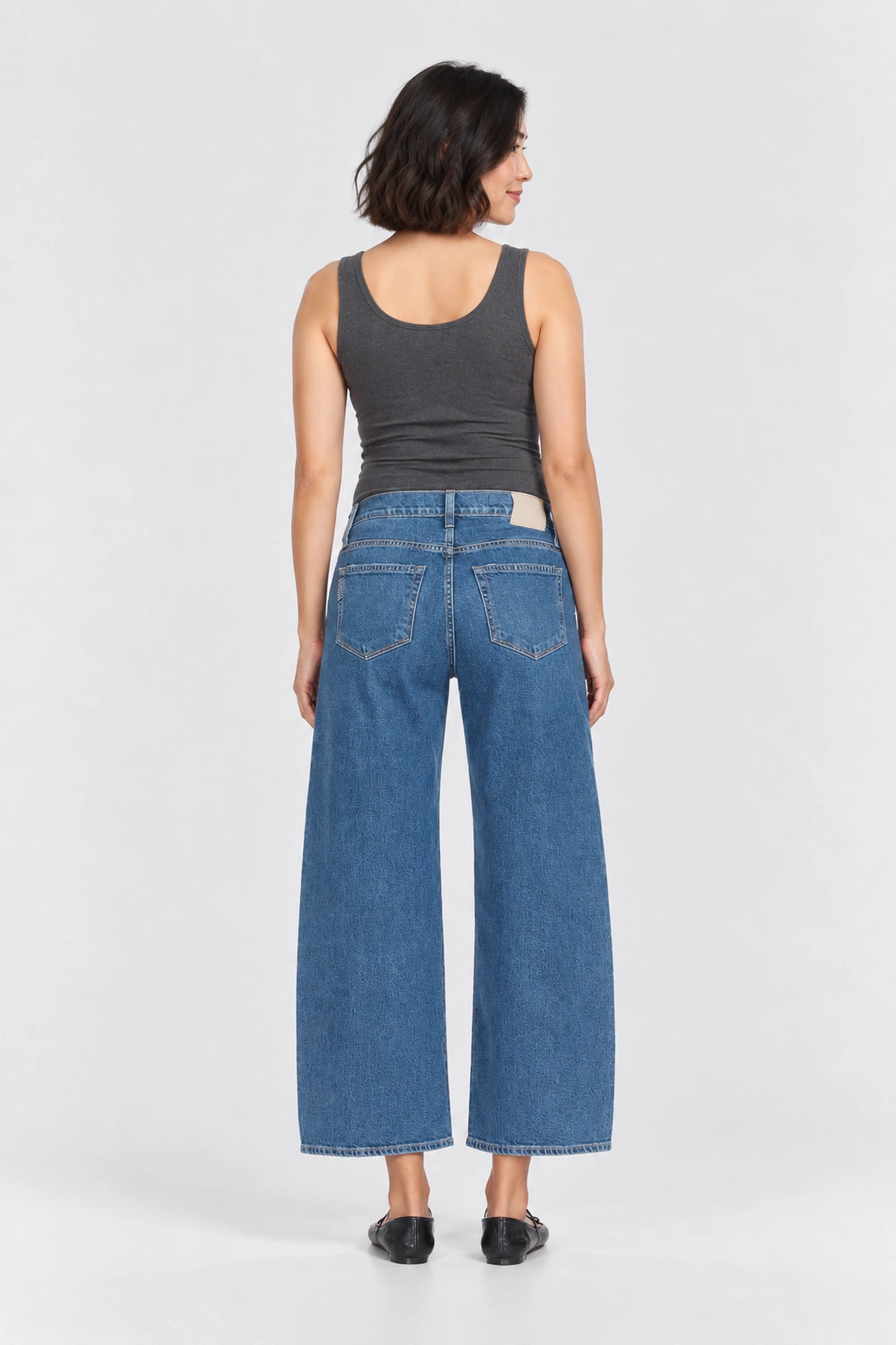 Paige Denim Arellia Ankle Maternity Jean, Traverse, back view