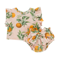 Abigail Two Piece Set- Botanical Oranges