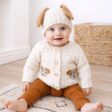 Puppy Cardigan Sweater