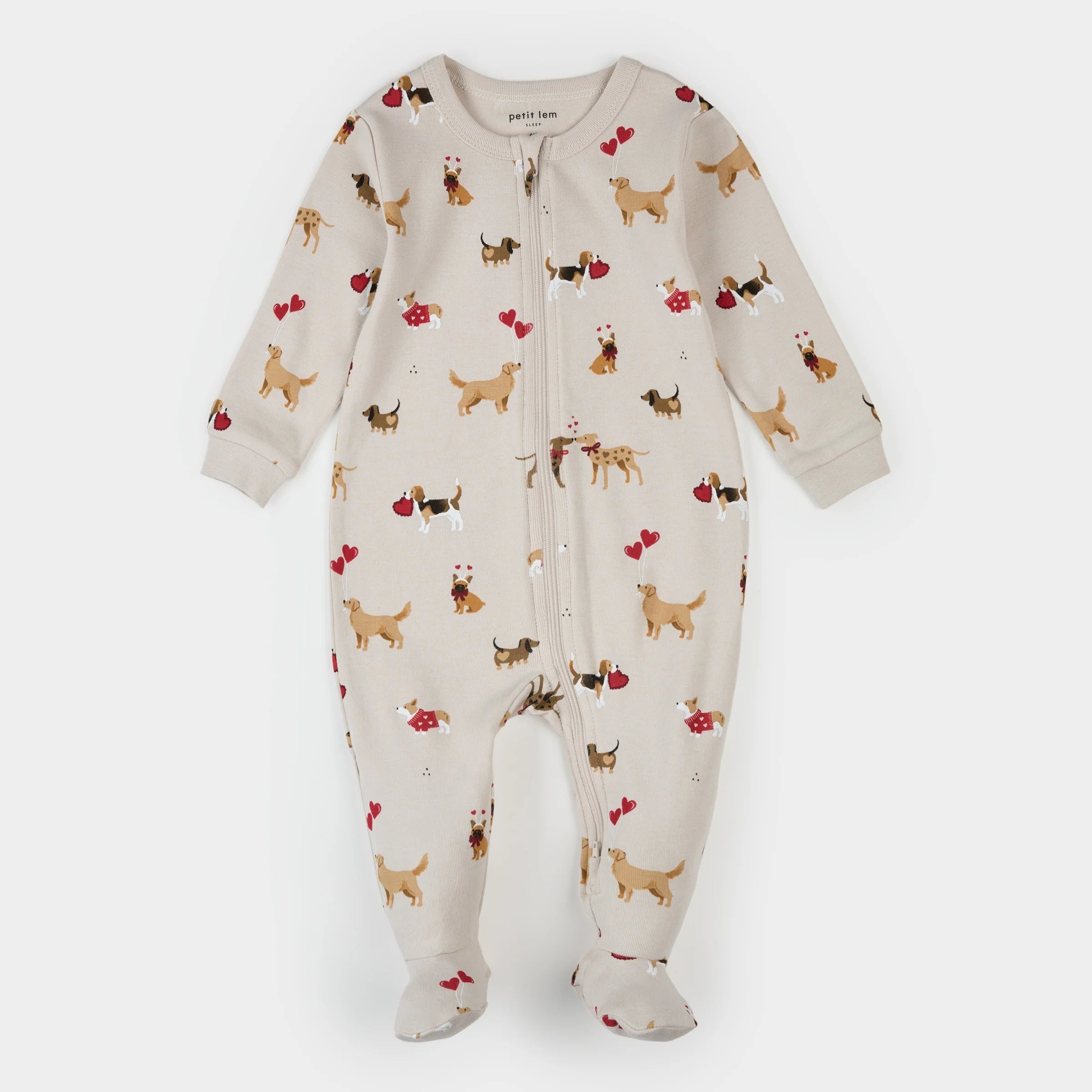 Pink Hearts Waffle Sleeper