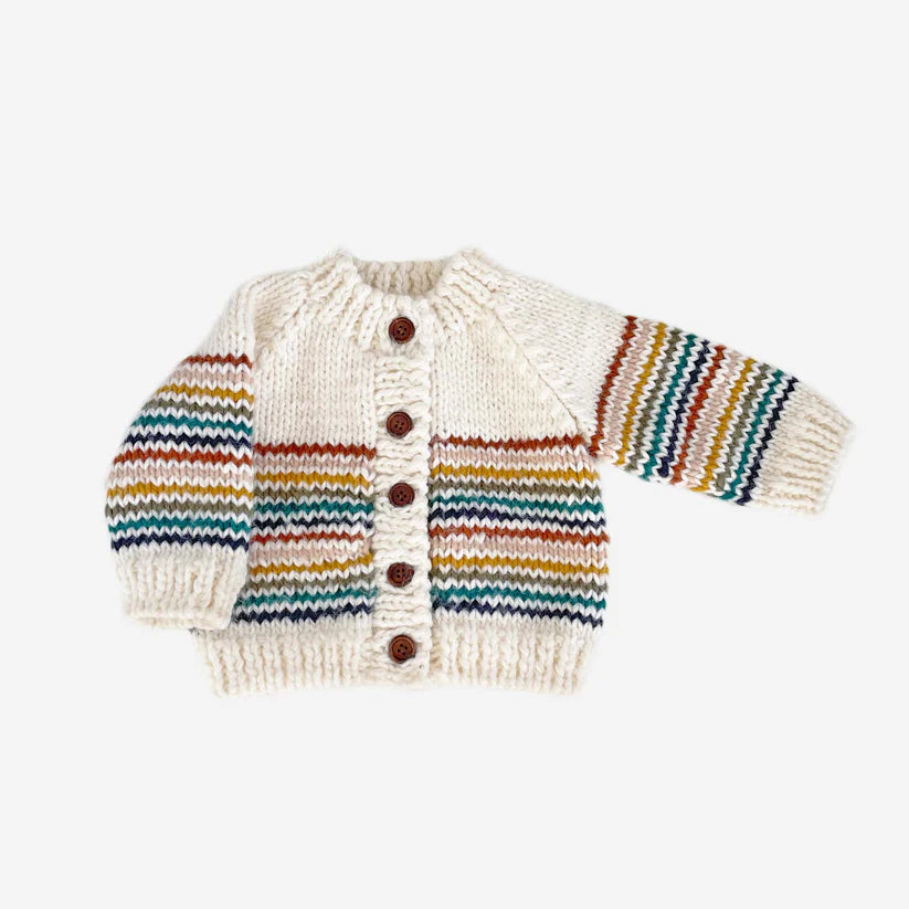 Rainbow Stripe Cardigan