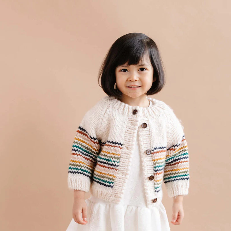 Rainbow Stripe Cardigan