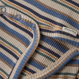 Ribbed Striped Bodysuit