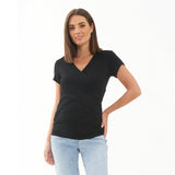 Embrace Short Sleeve Cross-Over Nursing Tee
