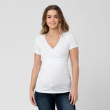Embrace Short Sleeve Cross-Over Nursing Tee