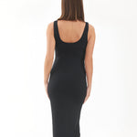 Luxe Knit Conture Dress-Black