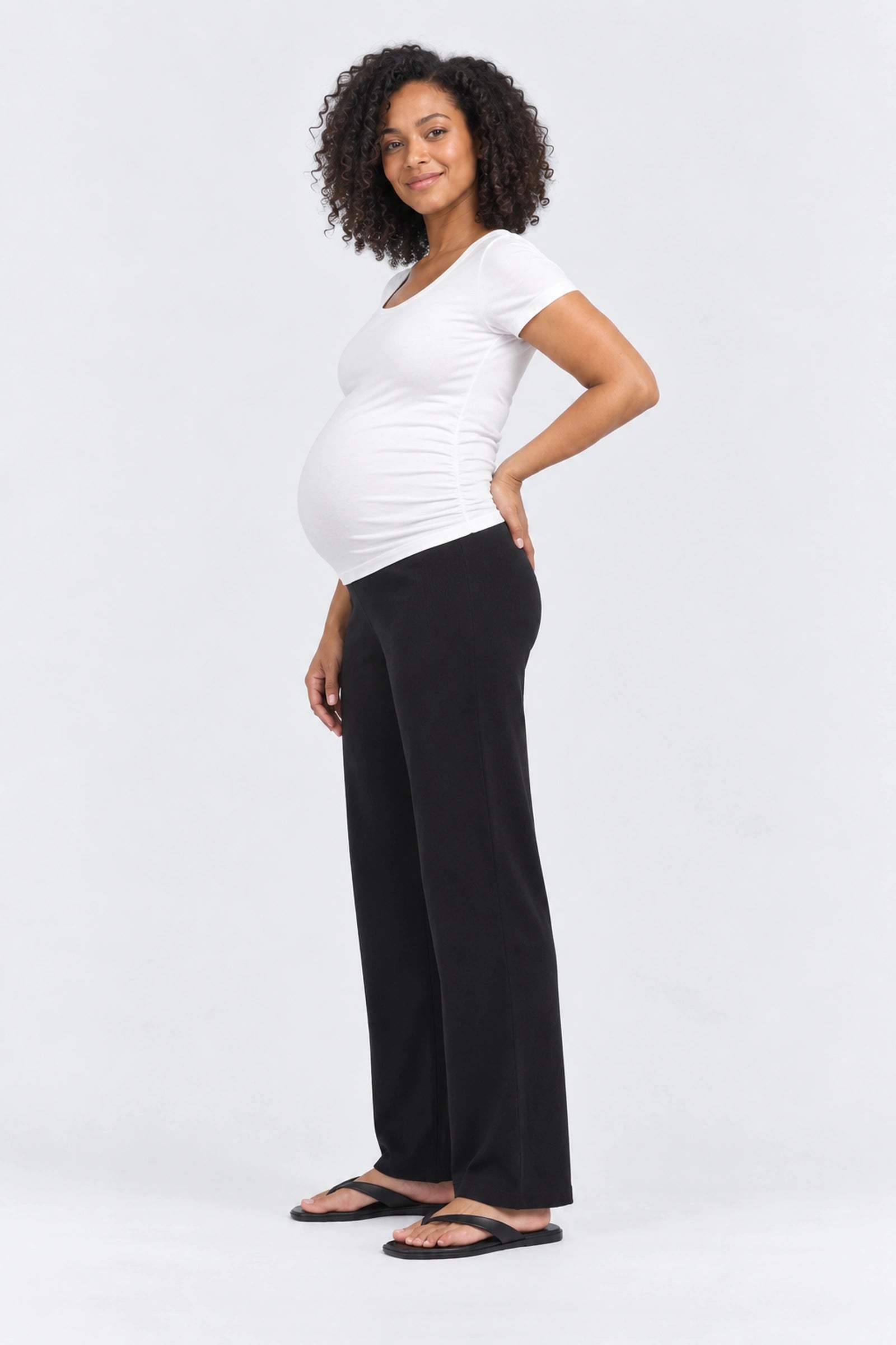 Ripe Ryan Knit Pant, Black, side view