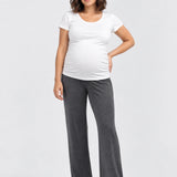 Ripe Super Soft Lounge Pant, Charcoal Marle, front view