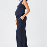 Ripe Tamara Satin Pull-On Pant, Midnight, side view