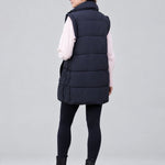 Black 3-In-1 Maternity & Babywearing Gilet — back view