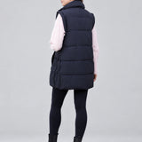 Black 3-In-1 Maternity & Babywearing Gilet — back view