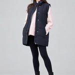 Black 3-In-1 Maternity & Babywearing Gilet — front view