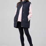Black 3-In-1 Maternity & Babywearing Gilet — front view