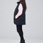 Black 3-In-1 Maternity & Babywearing Gilet — side view
