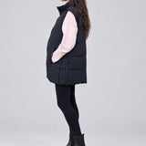 Black 3-In-1 Maternity & Babywearing Gilet — side view
