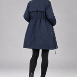 3 in 1 Winter Maternity Parka — back view
