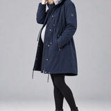 3 in 1 Winter Maternity Parka — side view