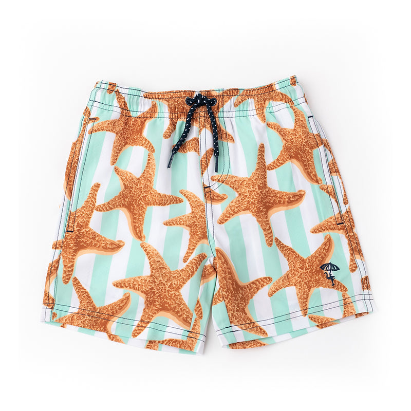 Swim Trunks- Starfish Stripe