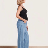 Slouch Under-Bump Relaxed Jeans