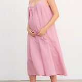 Striped Cotton Nursing Nightgown