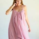 Striped Cotton Nursing Nightgown